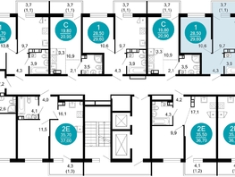Продается 1-комнатная квартира ЖК Флора, 4 этап, 29.5  м&sup2;, 13010935 рублей