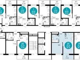 Продается 1-комнатная квартира ЖК Флора, 4 этап, 36.6  м&sup2;, 13155968 рублей
