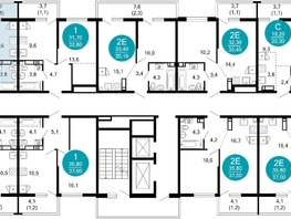 Продается 2-комнатная квартира ЖК Лестория, дом 4, 41.9  м&sup2;, 19841429 рублей