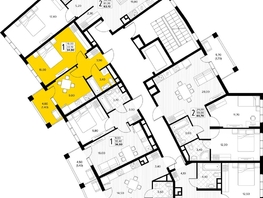 Продается 1-комнатная квартира ЖК Кипарис, литер 7, 34.5  м&sup2;, 11902500 рублей