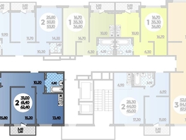 Продается 2-комнатная квартира ЖК Парк у дома, литера 8.3, 62.4  м&sup2;, 10820160 рублей