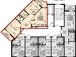 Продается 2-комнатная квартира ЖК Ботаника Хилс, лит 2, 59.68  м&sup2;, 16434000 рублей
