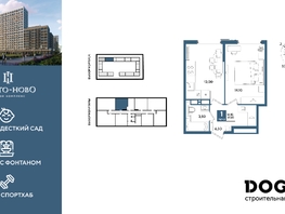 Продается 1-комнатная квартира ЖК Порто-Ново, литера 5, 37.2  м&sup2;, 7867801 рублей