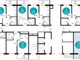 Продается 1-комнатная квартира ЖК Флора, 4 этап, 37.1  м&sup2;, 13991913 рублей