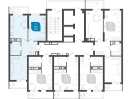 Продается 2-комнатная квартира ЖК Облака-2, блок секция 4-8, 50.4  м&sup2;, 9537797 рублей