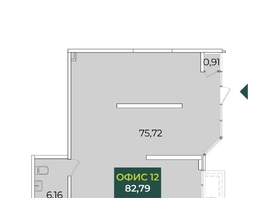 Продается Офис Кирилла Россинского ул, 82.79  м&sup2;, 18213800 рублей