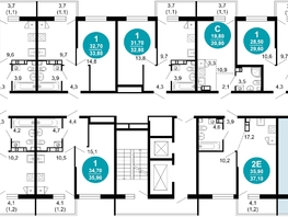 Продается 2-комнатная квартира ЖК Флора, 4 этап, 63.6  м&sup2;, 23907958 рублей