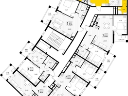Продается 2-комнатная квартира ЖК Кипарис, литер 6, 67.9  м&sup2;, 23425500 рублей