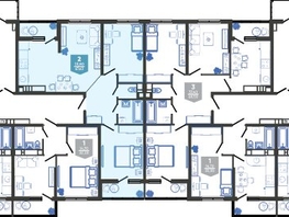 Продается 2-комнатная квартира ЖК Облака-3, дом 1, 67.6  м&sup2;, 12145962 рублей