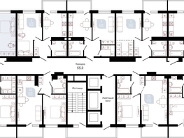 Продается 2-комнатная квартира ЖК Отражение, 2 очередь литера 3, 63.6  м&sup2;, 7918382 рублей