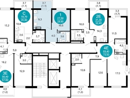 Продается 1-комнатная квартира ЖК Лестория, дом 5, 28.6  м&sup2;, 13055550 рублей