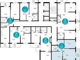 Продается 2-комнатная квартира ЖК Лестория, дом 1, 54.3  м&sup2;, 23762950 рублей