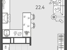 Продается Студия ЖК Все Свои ВИП, литер 8, 30.75  м&sup2;, 8825250 рублей