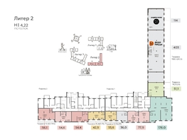 Продается 2-комнатная квартира ЖК Теплые края, литер 2, 58.78  м&sup2;, 7935300 рублей