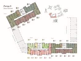 Продается 2-комнатная квартира ЖК Теплые края, литер 3, 55.85  м&sup2;, 6422750 рублей