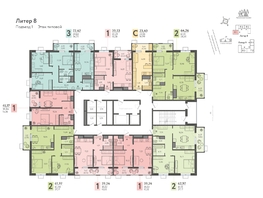 Продается Студия ЖК Теплые края, литер 8, 23.4  м&sup2;, 3042000 рублей