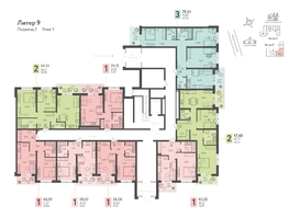 Продается 2-комнатная квартира ЖК Теплые края, литер 9, 60.13  м&sup2;, 7516250 рублей