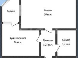Продается 1-комнатная квартира ЖК Гулливер, литер 1, 39.6  м&sup2;, 4300000 рублей