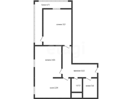 Продается 2-комнатная квартира Шаляпина Ф.И. ул, 58.7  м&sup2;, 6900000 рублей