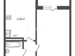 Продается 1-комнатная квартира Мачуги В.Н. ул, 41.3  м&sup2;, 6300000 рублей