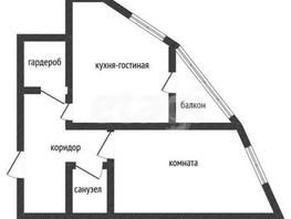 Продается 1-комнатная квартира Воронежская ул, 48.5  м&sup2;, 6830000 рублей