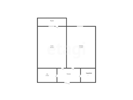 Продается 1-комнатная квартира ЖК Ракурс , литер 5, 34.7  м&sup2;, 4900000 рублей