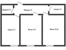 Продается 2-комнатная квартира Гаражная ул, 63.2  м&sup2;, 12900000 рублей