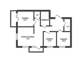Продается 3-комнатная квартира Автолюбителей ул, 79  м&sup2;, 7100000 рублей