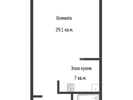 Продается 1-комнатная квартира Кубанская Набережная ул, 45.8  м&sup2;, 9500000 рублей