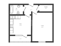 Продается 1-комнатная квартира Конгрессная ул, 36.9  м&sup2;, 4500000 рублей