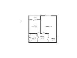 Продается 1-комнатная квартира ЖК Открытие, 40  м&sup2;, 4400000 рублей