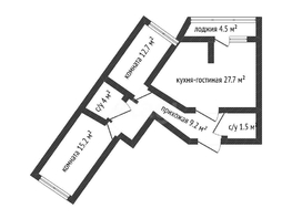 Продается 2-комнатная квартира Домбайская ул, 75.8  м&sup2;, 7600000 рублей