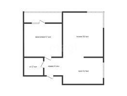 Продается 1-комнатная квартира ЖК Самолет, литера 25, 49.2  м&sup2;, 7300000 рублей
