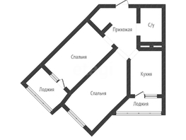 Продается 2-комнатная квартира Ветеранов ул, 61.7  м&sup2;, 7000000 рублей