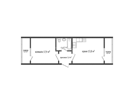 Продается 1-комнатная квартира МКР Образцово, дом 17, 42.2  м&sup2;, 6800000 рублей