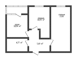 Продается 2-комнатная квартира Скандинавская ул, 50.7  м&sup2;, 5900000 рублей