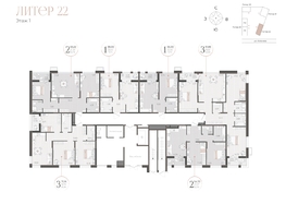 Продается 1-комнатная квартира ЖК Моренуар, литер 22, 35  м&sup2;, 7805000 рублей