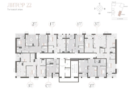Продается Студия ЖК Моренуар, литер 22, 24.16  м&sup2;, 5928864 рублей