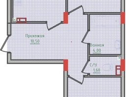 Продается 2-комнатная квартира ЖК Суворов, дом 5, 62.2  м², 6624300 рублей