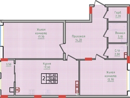 Продается 2-комнатная квартира ЖК Суворов, дом 5, 74.3  м², 8061550 рублей