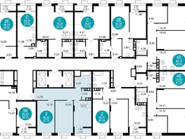 Продается 2-комнатная квартира ЖК 1799, литера 2.1, 67.7  м&sup2;, 13780073 рублей