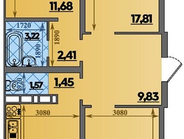 Продается 3-комнатная квартира ЖК Суворовский, литера 2, 83.04  м&sup2;, 8839999 рублей