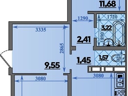 Продается 2-комнатная квартира ЖК Суворовский, литера 2, 64.95  м&sup2;, 7440000 рублей