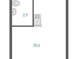 Продается Студия ЖК Левенцовка Парк, литер 8-14, 25.4  м&sup2;, 4447540 рублей