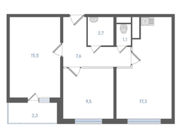 Продается 2-комнатная квартира ЖК Левенцовка Парк, литер 8-14, 55.4  м&sup2;, 6636920 рублей