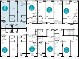 Продается 3-комнатная квартира ЖК 1799, литера 2.3, 90.51  м², 14490651 рублей