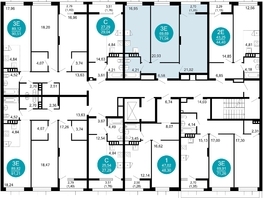 Продается 2-комнатная квартира ЖК 1799, литера 2.3, 71.04  м², 12517248 рублей