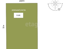 Продается Дачный участок 1-я линия ул, 6  сот., 3000000 рублей
