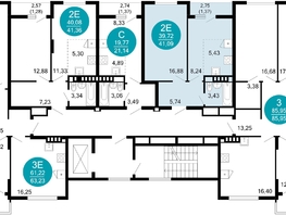 Продается 2-комнатная квартира ЖК 1799, литера 1.1, 41.09  м², 9816401 рублей