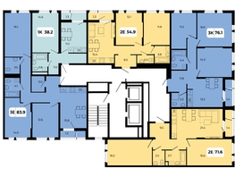 Продается 2-комнатная квартира ЖК Норд-Премьер, корпус 17, 71.6  м², 9164800 рублей